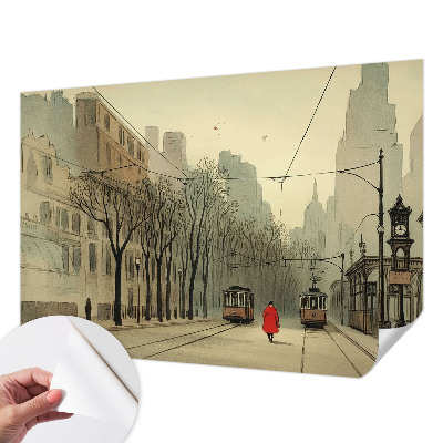Peel and stick wallpaper mural Urban symmetry