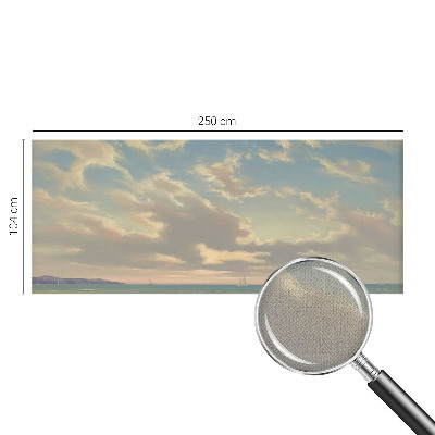 Self-adhesive photo wallpaper with a quiet shore motif
