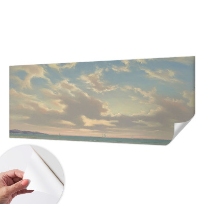 Self-adhesive photo wallpaper with a quiet shore motif