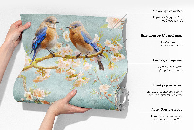 Nursery wall mural Flowers with insects