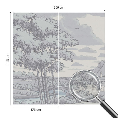 3D photo wallpaper mural Fairytale landscape