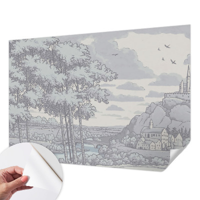 3D photo wallpaper mural Fairytale landscape