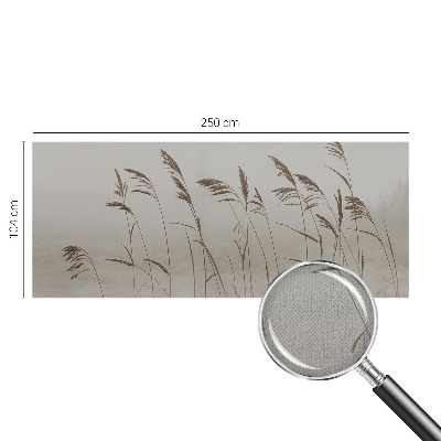 3D wall mural Grasses in the fog