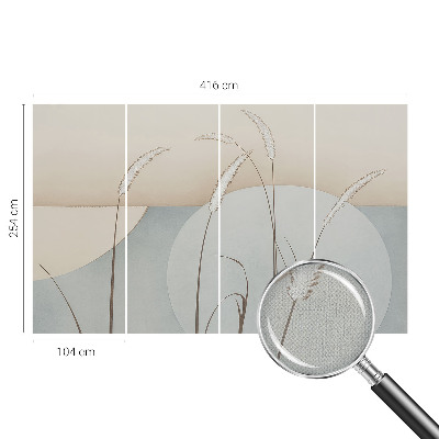 Baby room wall mural Gentle grasses