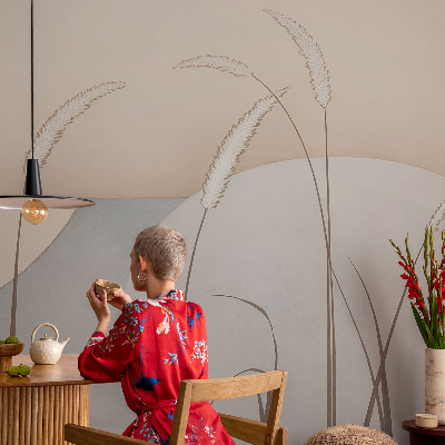 Baby room wall mural Gentle grasses