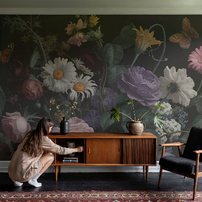 Peel and stick wallpaper mural Floral elegance