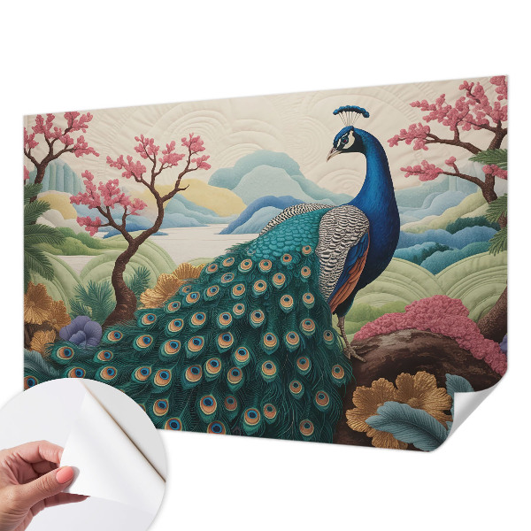 Peel and stick wall mural for living room Exotic beauty