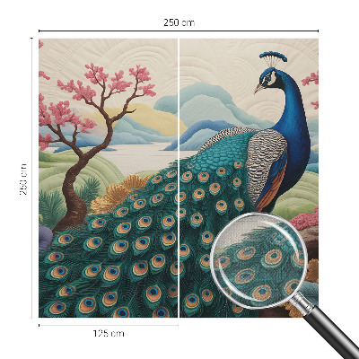 Peel and stick wall mural for living room Exotic beauty