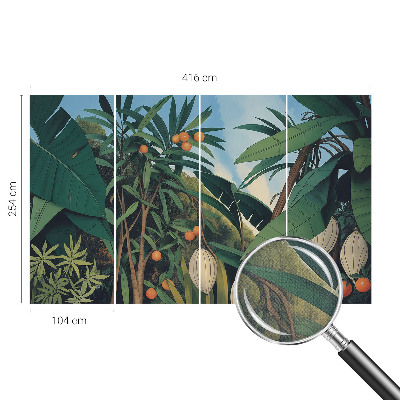 3D wall mural Tropical jungle