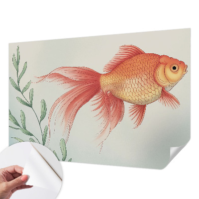 Peel and stick wall mural for kids' room with a water beauty design