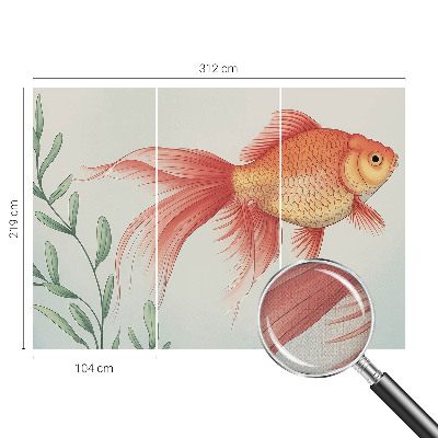 Peel and stick wall mural for kids' room with a water beauty design