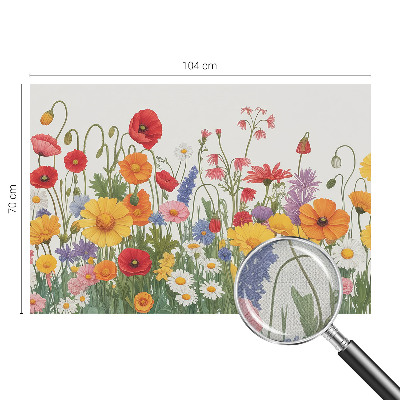 3D photo wallpaper mural Flower meadow
