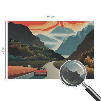 Nursery wall mural Mountain adventure
