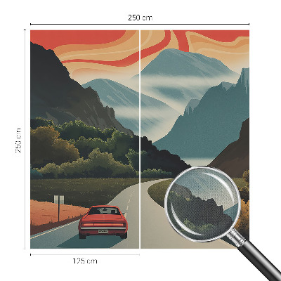 Nursery wall mural Mountain adventure