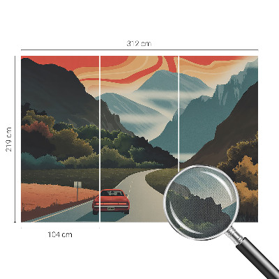 Nursery wall mural Mountain adventure