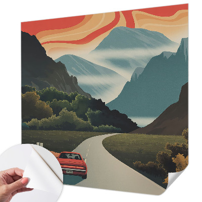 Nursery wall mural Mountain adventure