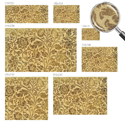 Peel and stick wall mural with a floral pattern