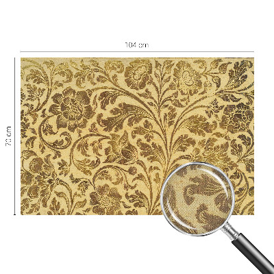 Peel and stick wall mural with a floral pattern