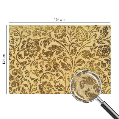 Peel and stick wall mural with a floral pattern