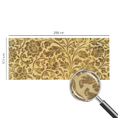 Peel and stick wall mural with a floral pattern