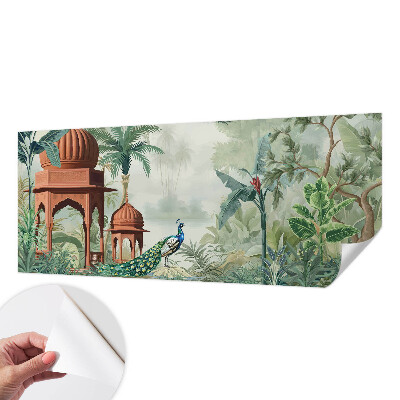 Self-adhesive photo wallpaper with a Peacock Gardens motif