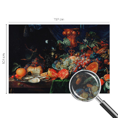Removable wall mural wallpaper featuring a fruity abundance design