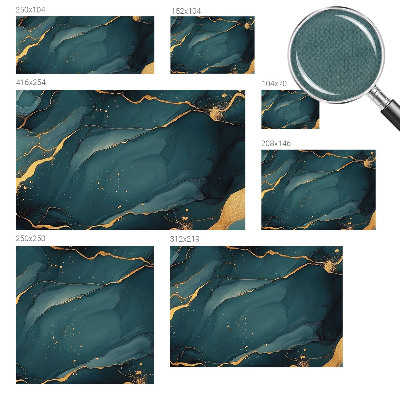 Peel and stick wall mural for living room featuring a dark blue abstract design