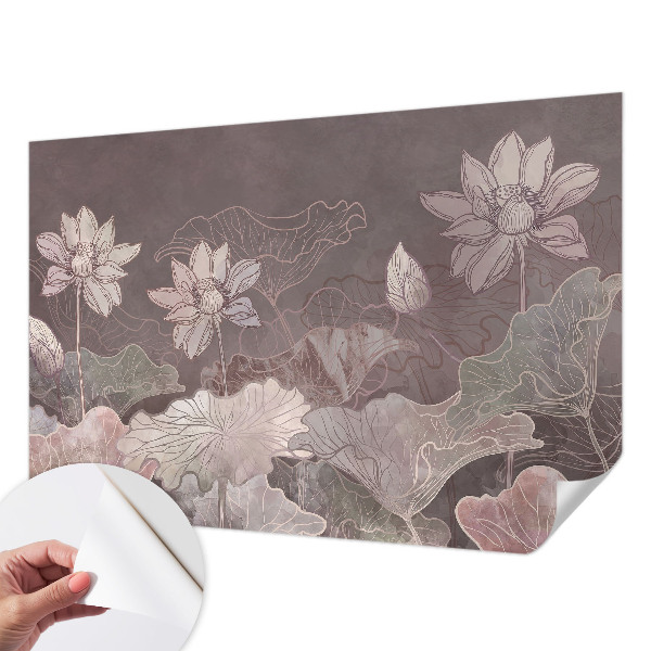 Peel and stick wall mural for bedroom Peaceful botany