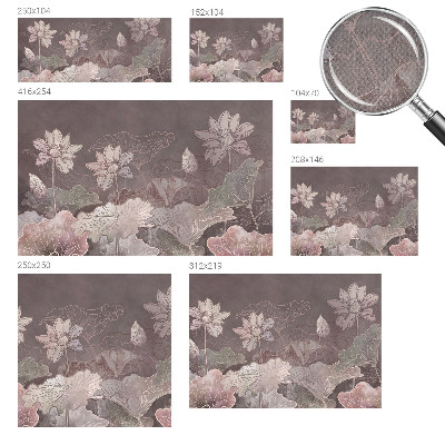 Peel and stick wall mural for bedroom Peaceful botany