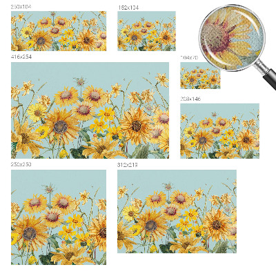 3D photo wallpaper mural with a summer garden motif