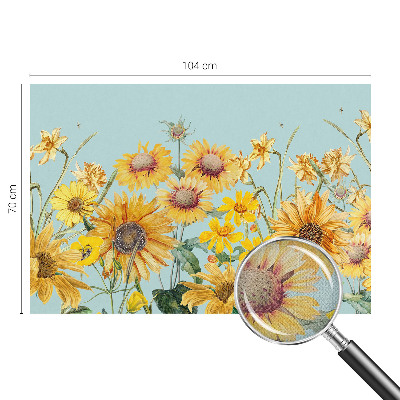 3D photo wallpaper mural with a summer garden motif