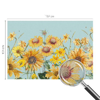 3D photo wallpaper mural with a summer garden motif