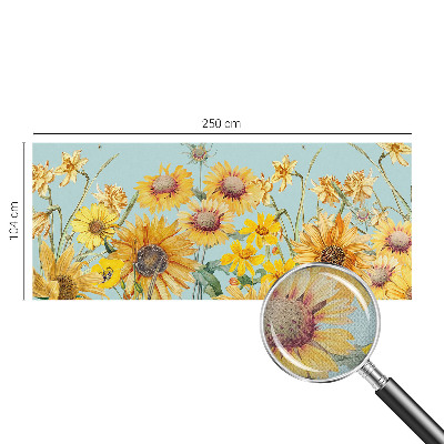 3D photo wallpaper mural with a summer garden motif