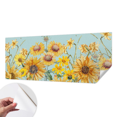 3D photo wallpaper mural with a summer garden motif