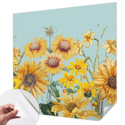 3D photo wallpaper mural with a summer garden motif