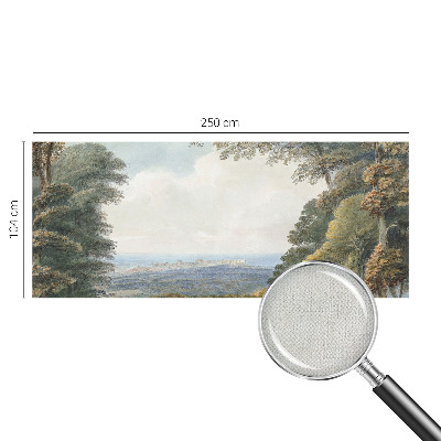 Children's wall mural Wooded landscape