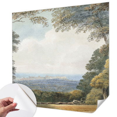 Children's wall mural Wooded landscape