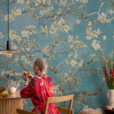 Nursery wall mural Flowering branches
