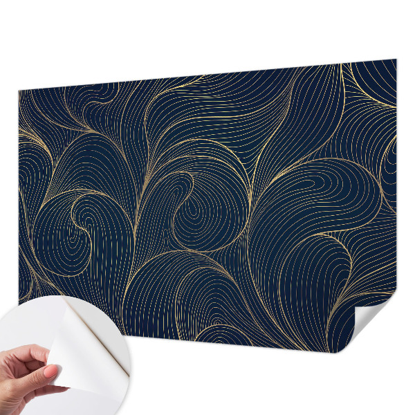 Peel and stick wall mural Wavy motif