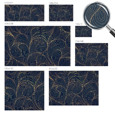 Peel and stick wall mural with a wavy motif