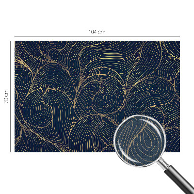Peel and stick wall mural Wavy motif