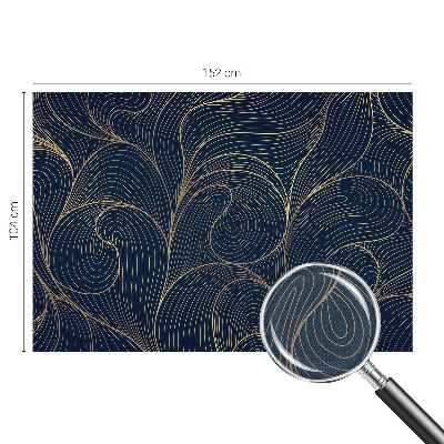 Peel and stick wall mural Wavy motif