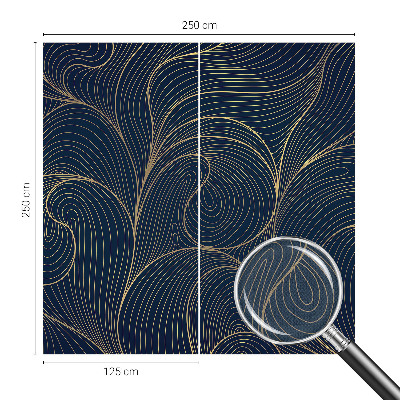 Peel and stick wall mural Wavy motif