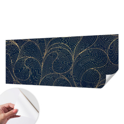 Peel and stick wall mural Wavy motif