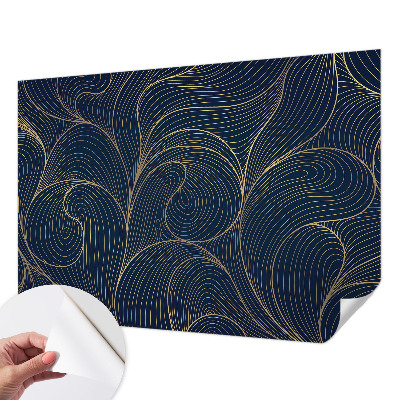 Peel and stick wall mural Wavy motif
