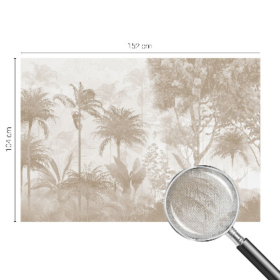 Self-adhesive photo wallpaper with a tropical landscape design