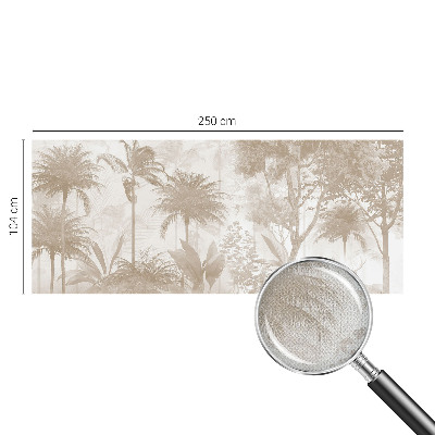 Self-adhesive photo wallpaper with a tropical landscape design