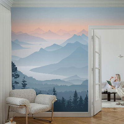 Peel and stick wallpaper mural Mountain panorama