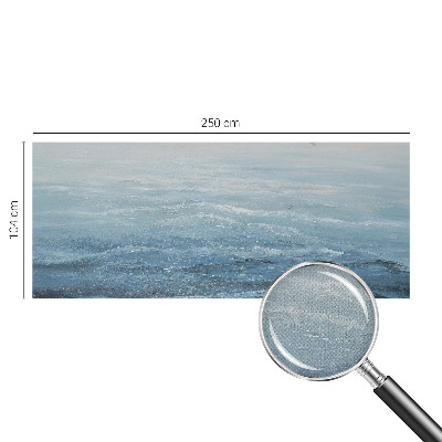 Stick-on wall mural with a calm sea motif