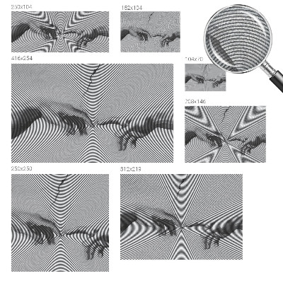 Removable wall mural featuring the Hypnotic Hands design